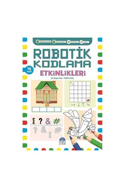 Martı Yayınları Robotik Kodlama-16 Sayfa(Mor)