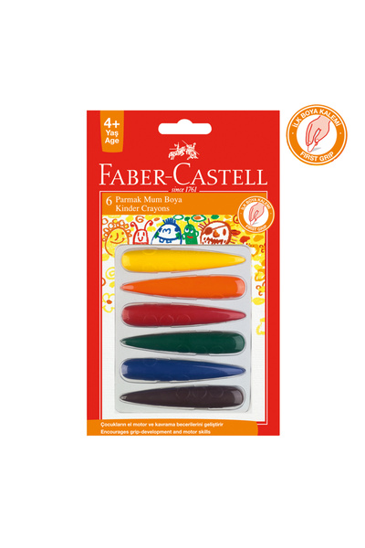 Faber Castell Parmak Mum Boya 6 Renk