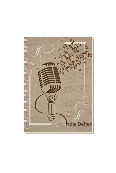 Keskin Colors Sharp Color Hard Cover Spiral Music Notebook A4 80 Sheets290360-99