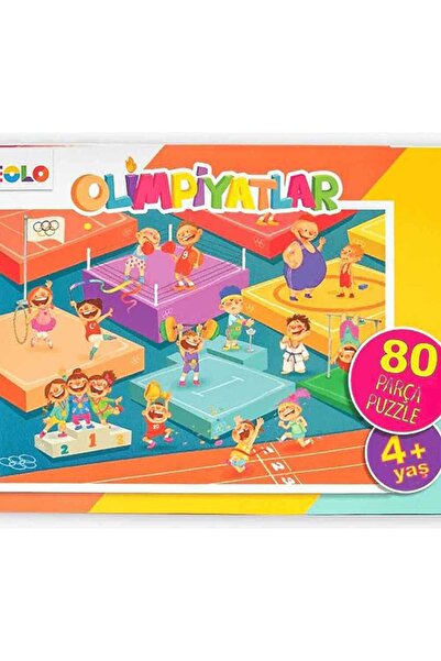 eolo yayınları Olimpiyatlar 80 Parça Çocuk Yer Puzzle