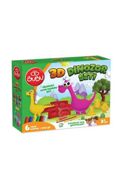 Bubu Oyun Hamuru Seti 3D Dinozor