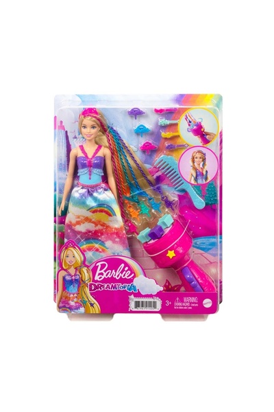 Barbie Dreamtopia Örgü Saçlı Prenses ve Aksesuarları GTG00