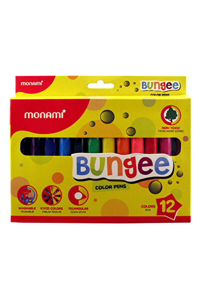 Monami Bungee Jumbo Keçeli Kalem 12 Renk