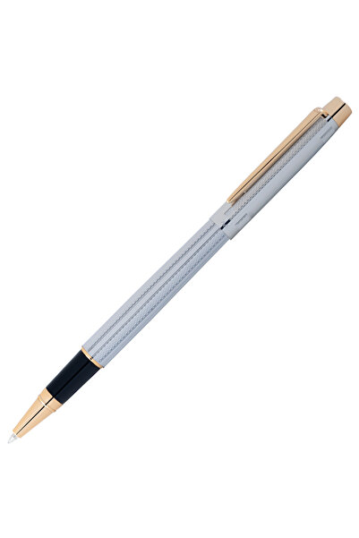 Scrikss Balık Sırtı Desenli Beyaz Krom Venus Roller Kalem 722w