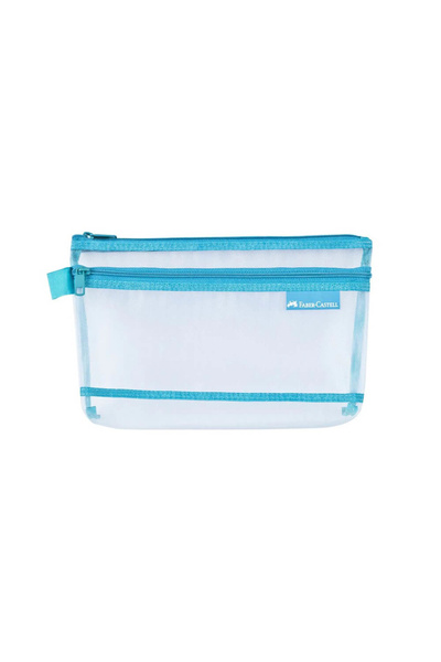 Faber Castell Mesh Dosya, buzunar dublu mic, albastru 000117