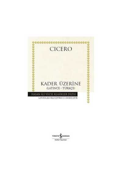 TÜRKİYE İŞ BANKASI KÜLTÜR YAYINLARI Kader Üzerine