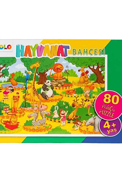 eolo yayınları Eolo 80 Parça Puzzle - Hayvanat Bahçesi - Yer Puzzle