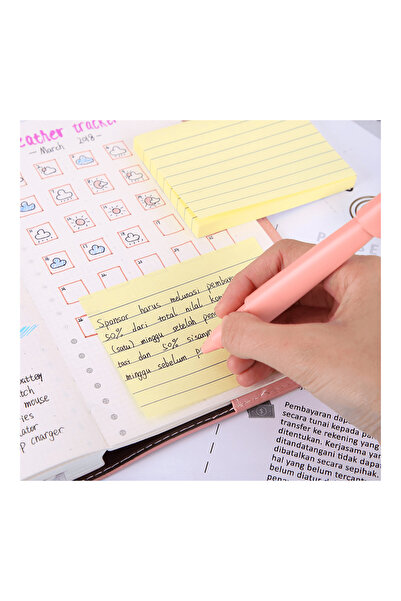 Deli To-Do Yapışkanlı Not Kağıdı Sarı 76×101mm 100yp A00652