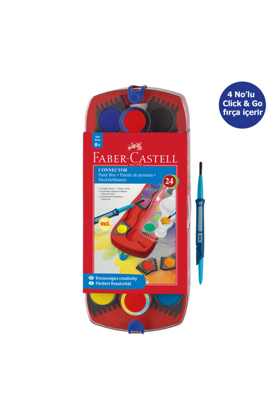 Faber Castell Değiştirilebilir Tablet Suluboya 24 Renk