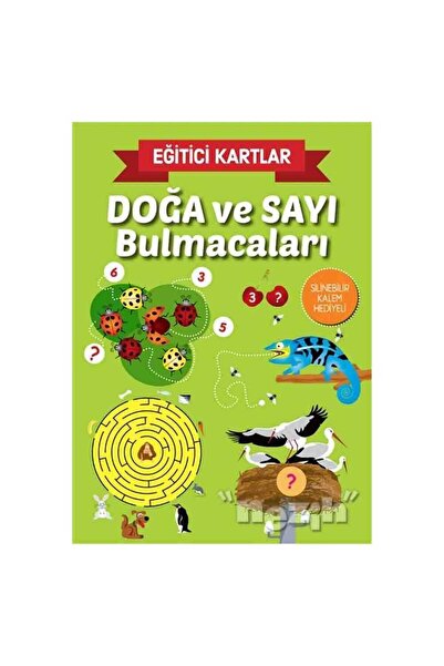 Genel Markalar Doğa ve Sayı Bulmacaları - Eğitici Kartlar