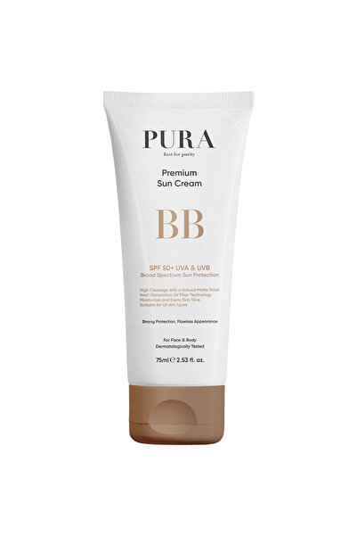 PURA Just for purity Premium Geniş Spektrumlu SPF50+ BB Güneş Koruyucu Krem 7...