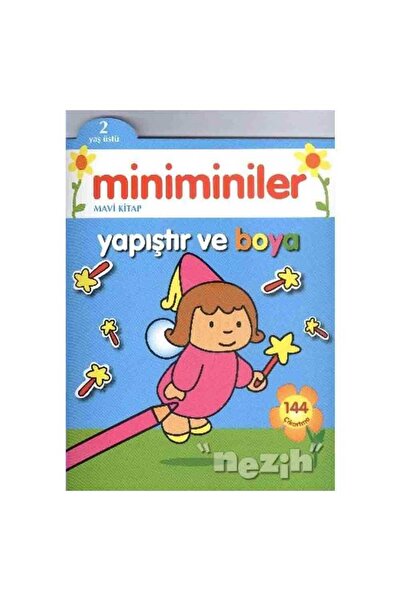 Parıltı Yayıncılık كتاب ميني مينيالر الأزرق للصق والرسم