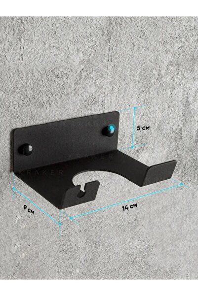 VENON Металевий чорний нержавіючий фен для волосся Тримач для фена для волосся Організація ванної кімнати Фен