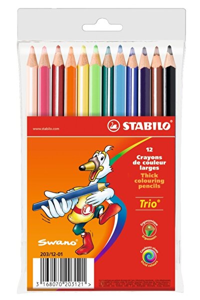 Stabilo Trio Thick Kalın Kuru Boya 12 Renk 20312-01