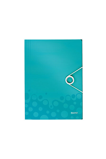 Leitz Wow İnce Lastikli Dosya Metalik Buz Mavisi 45990051