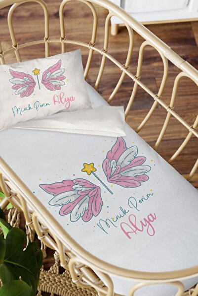 Homamia İsme Özel Anne Yanı 60x100 Beşik Uyku Nevresim Takımı