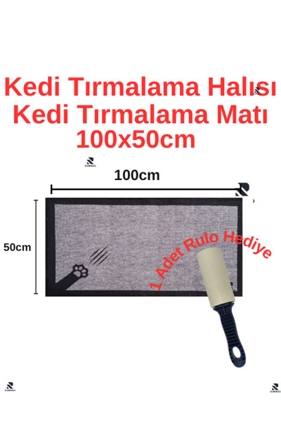 Romingo Cat Scratching Carpet Roll Gift Cat Scratching Mat Cat Seat Protector Cat Scratching 100X50Cm