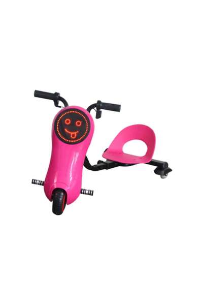 OEM Tricicleta electrica PINK ROSE Drift , 6.5 inch, motor brushless 180W, 24V 4400mAh, viteza 13km/h