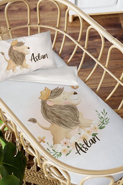 Homamia İsme Özel Anne Yanı 60x100 Beşik Uyku Nevresim Takımı