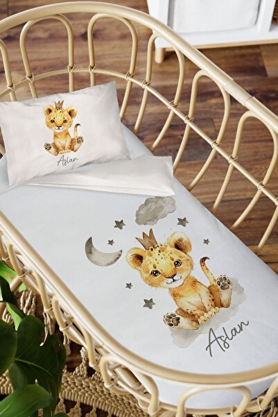 Homamia Isme Özel Anne Yanı 60x100 Beşik Uyku Nevresim Takımı