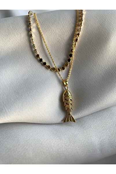 ASNA JEWELLERY Bereket ve Şans Sembolü Balık Kolye