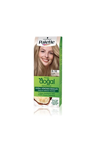 Palette Kalıcı Doğal Renkler Saç Boyası 8-16 Küllü Sarı 50 ml
