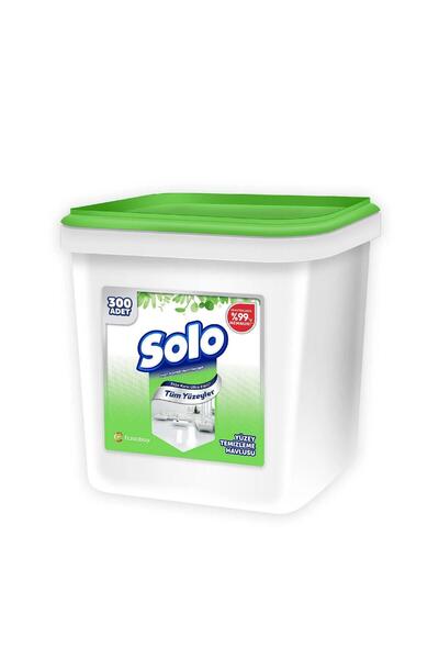 Solo Tüm Yüzeyler Kova Islak Temizlik Mendili 300 Yaprak