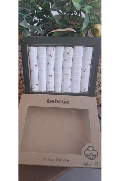 anne dokunuşu gibi KUZUM BEBE Renkli Organik Pamuk Kumaş Kız Erkek Bebek Ağız...