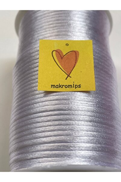 Makromİps 2 mm Thick Flosh Cord 1 Spol (100 Yrd) Rat Tail Jewelry Bracelet Evening Dress Lace Decoration Pack