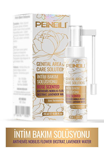 PEINEILI Gül Kokulu Dış Genital Bölge Toparlayıcı Koku Giderici Bikini Bölgesi Bakım Solisyonu 20 ml