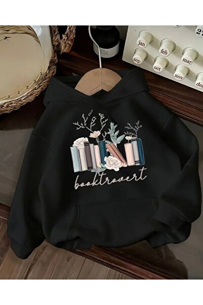 FUFLUNS Hanorac cu glugă oversize unisex pentru femei/bărbați cu imprimeu BOO...