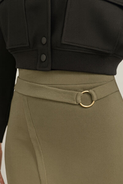 Cherry Lane Women's Shardonlu Reported Camisole Ring Detailed Pencil Skirt