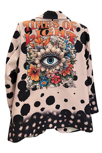 OEM Women's colorful jacket with artistic design