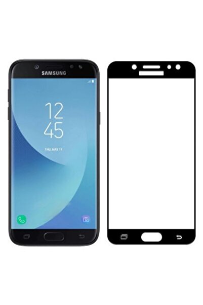 Bibilel Tempered Glass Screen Protector for Samsung Galaxy J3 (2017) - Full Face Black