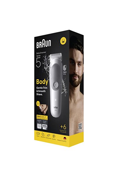 Braun Series 5 BG5550 Body Care Device, +6 Care Accessories: 3 Combs, 1 Shaving Head, 1 Bag