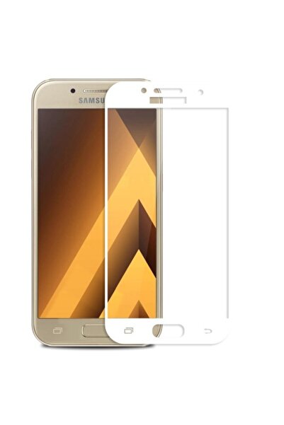 Samsung Tempered Glass Screen Protector Galaxy A3 (2017) Full Face White