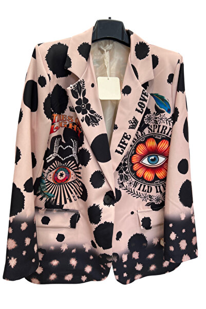 OEM Women's colorful jacket with artistic design