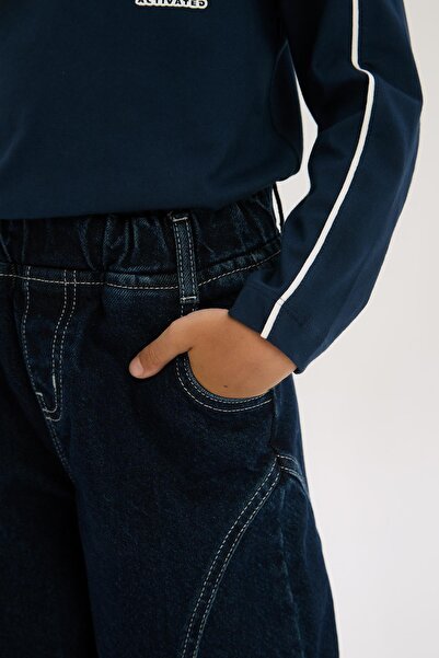 Nebbati Μπλουζάκι BG Store Boy Navy Blue