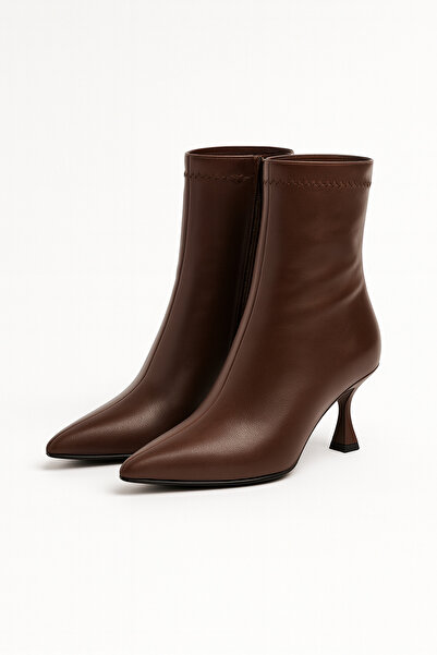 Beyond Kahverengi Kadın Streç İnce Topuklu Bot&Bootie 7CM BYNDSİT01