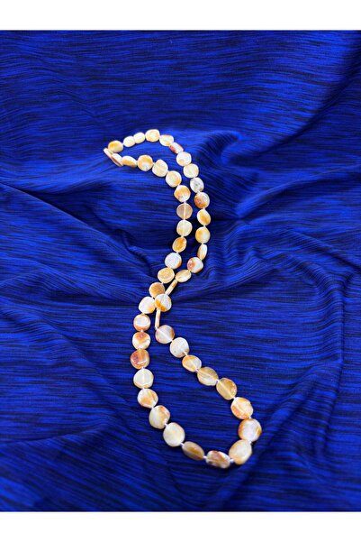 gemsartdeco Lithuanian Amber Almond Cut Necklace