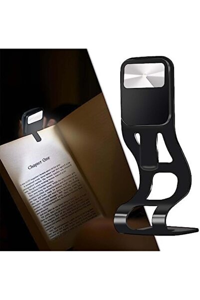 Giantrio lampă de citit, LED, plastic, neagră, 21,5 cm