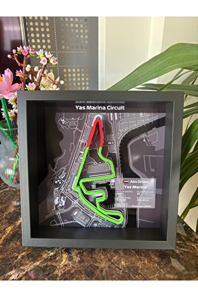 Arvina Atelier 3D Formula 1 Pist Haritası Poster – Abu Dhabi Yas Marina GP | ...