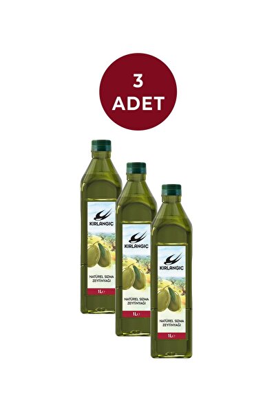 Kırlangıç Naturel Sızma Zeytinyağı 1 lt*3 adet