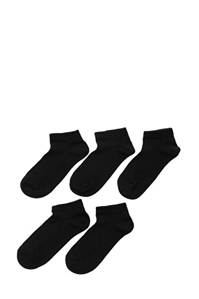 Polaris DUZ 5 LI PTK-W 5PR Siyah Kadın 5'li Patik Çorap