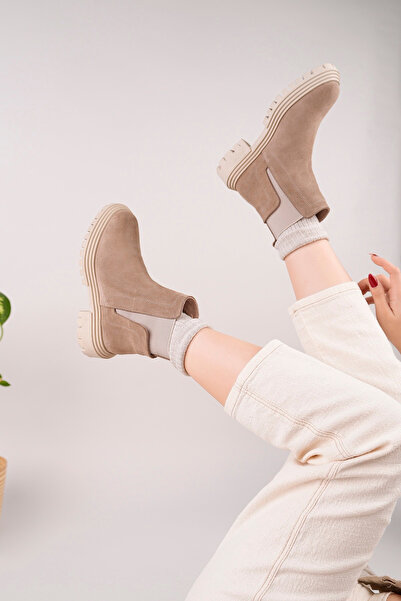 NOSEY SHOES BLOOM MODEL ΓΝΗΣΙΟ ΔΕΡΜΑ ΜΠΕΖ ΧΟΝΤΡΗ ΣΟΛΑ ΕΛΑΣΤΙΚΗ ΓΥΝΑΙΚΕΙΑ ΚΑΘΗΜΕΡΙΝΗ ΜΠΟΤΑΚΙΑ