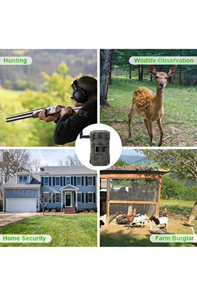 OEM 4G H2-LiveStream Hunting Camera, with 3.3W Solar Panel and Batteries Included, 14MP Photo