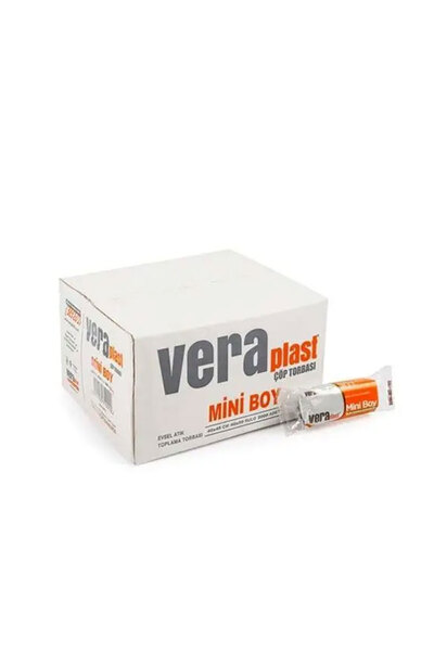 veraplast VERA plast mini Boy Çöp Poşeti 40x50 CM 1 KOLİ 2000 Yaprak