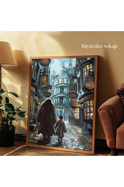 tuvart Sayılarla Boyama Seti Harry Potter 40x50cm Diagon Yolu, Büyücüler Sokağı