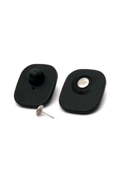 Smart Clothespin. Tico Magnetic Safety Lock Stickers, Black, 50 Pieces