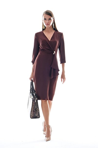 EXPLOSION Gold Tokalı Truvakar Kol Elbise